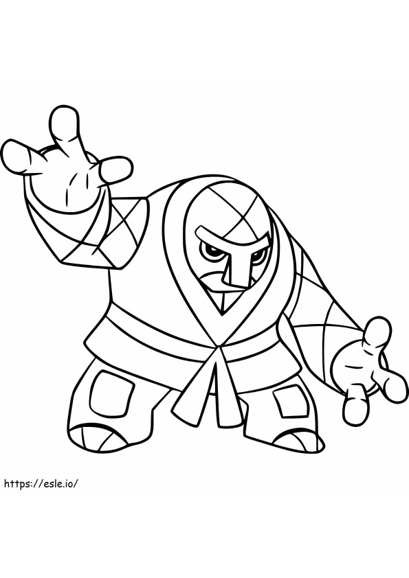 Throh Gen 5 Pokemon coloring page