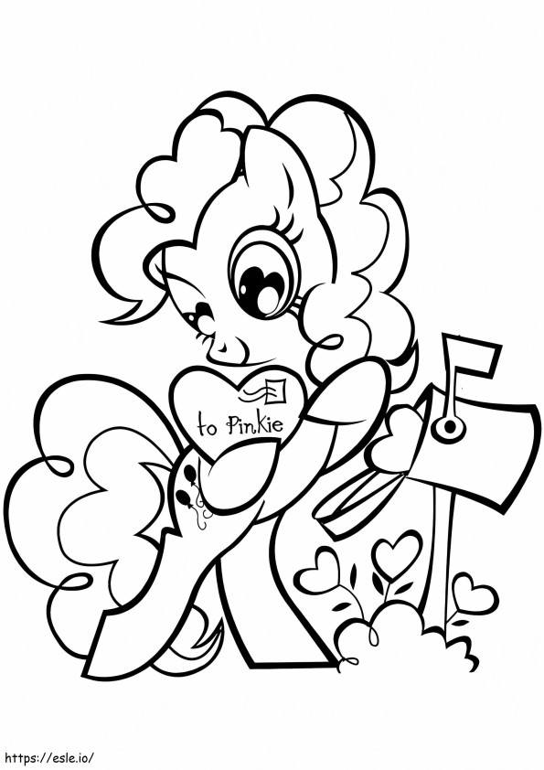 Pinkie Pie On Valentines Day coloring page