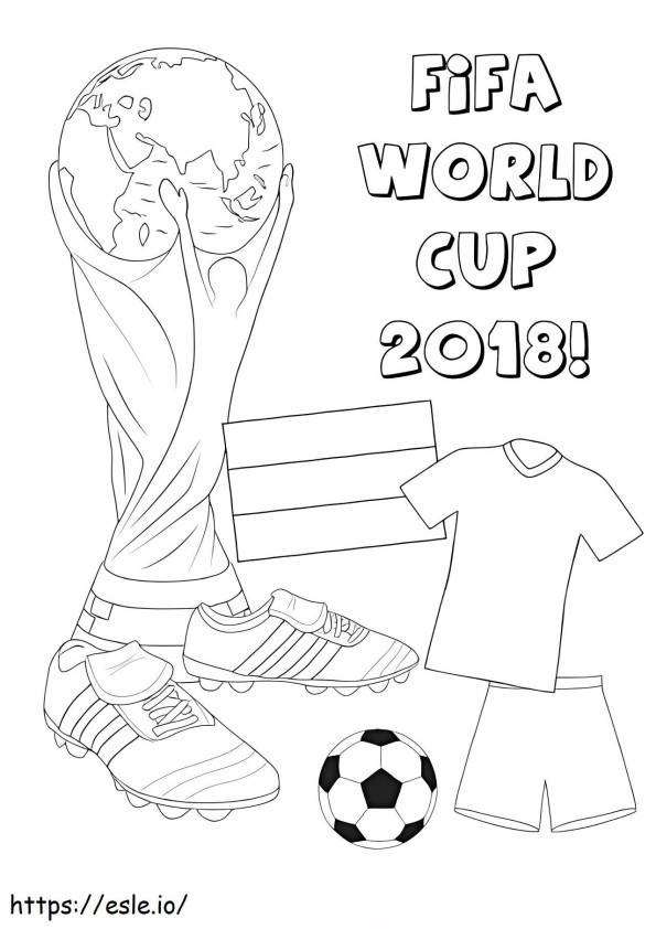 1528770020 Copa Mundial 2018 Para Colorear Pagina 460 para colorear