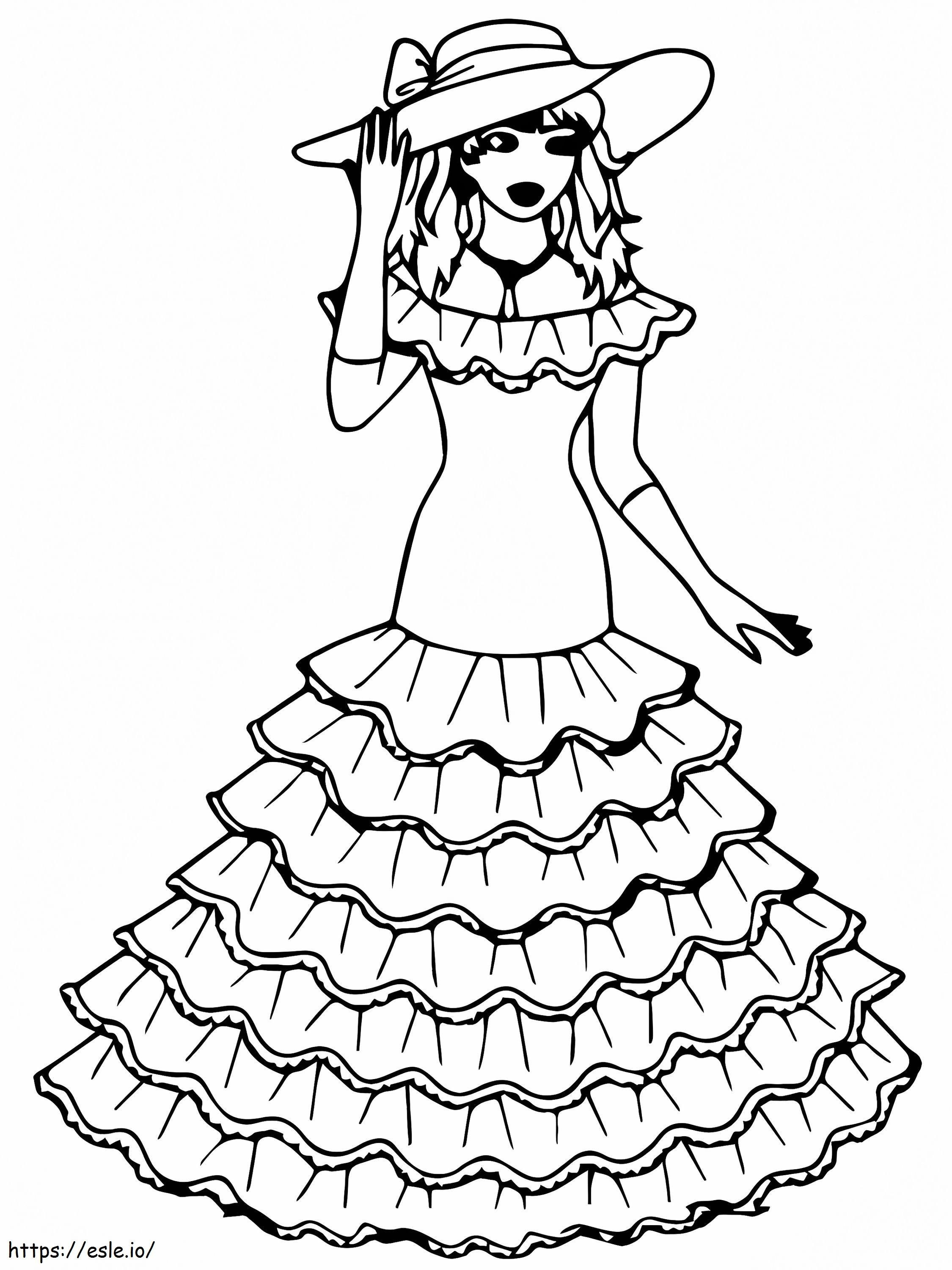 Pleasant Princess And The Pea coloring page