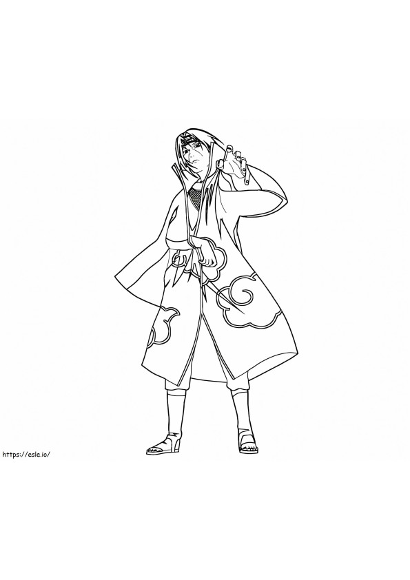 Itachi 11 coloring page