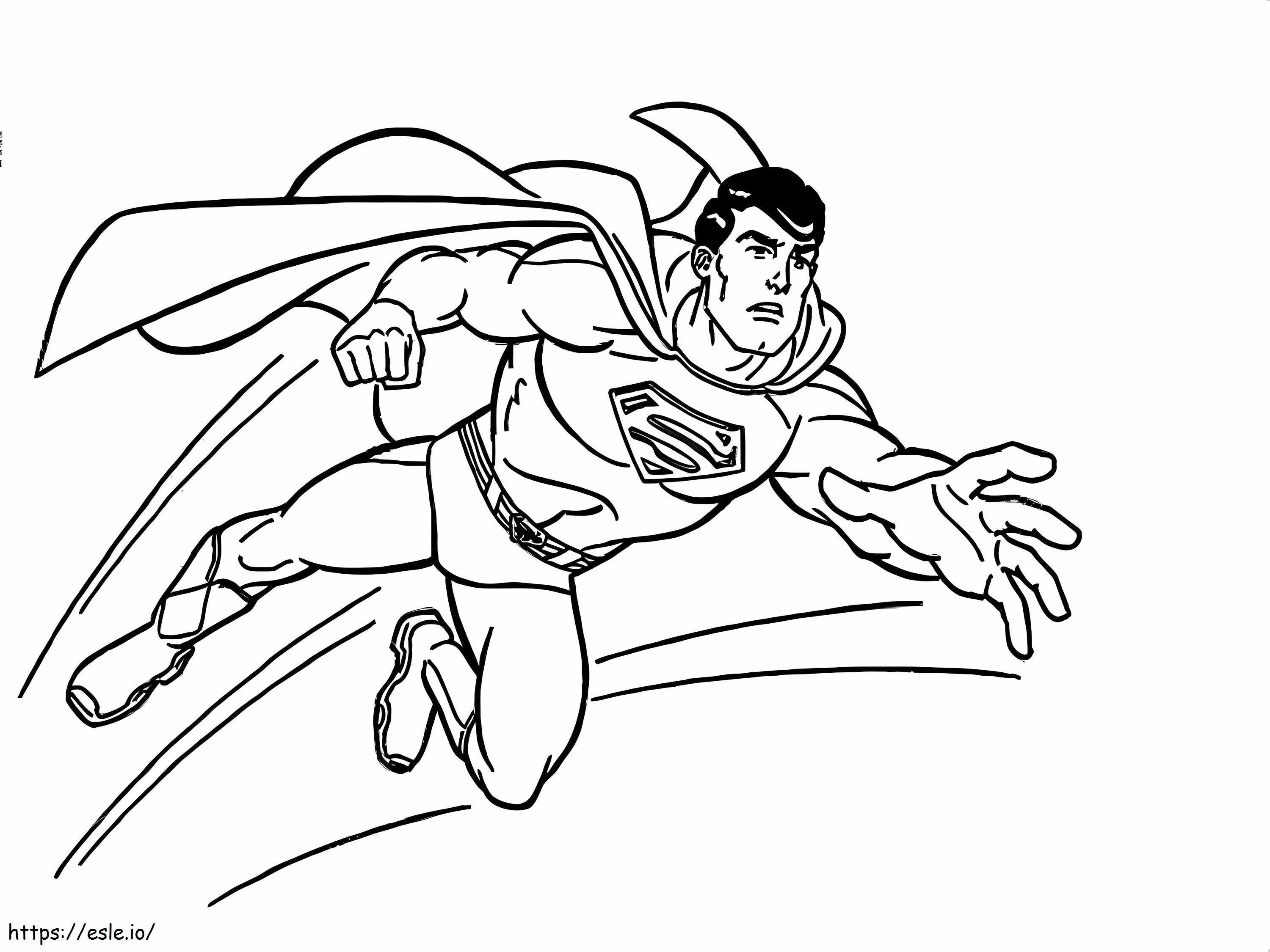 Poważny Superman kolorowanka