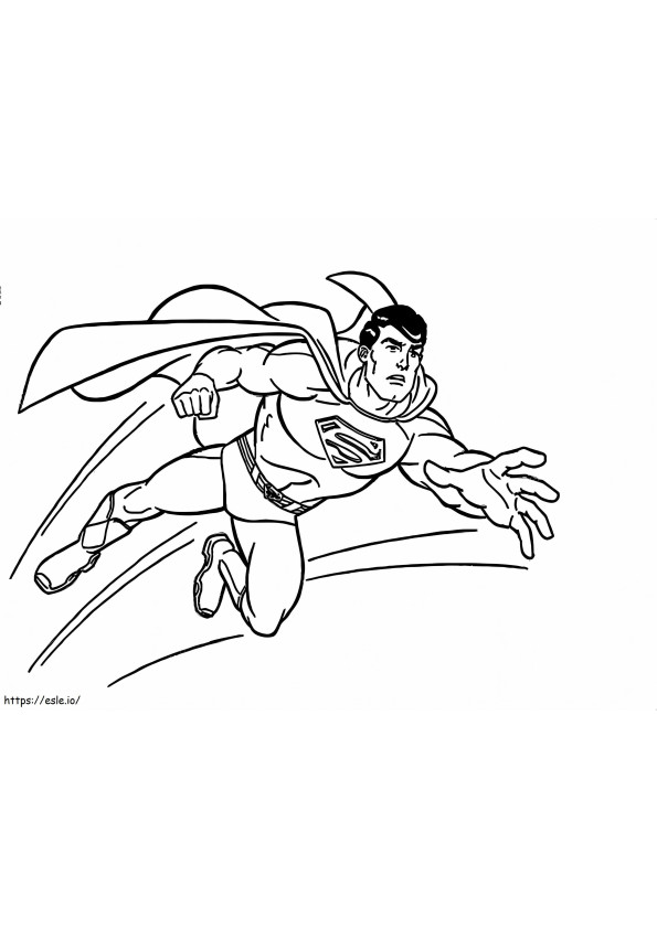 Coloriage Superman sérieux à imprimer dessin