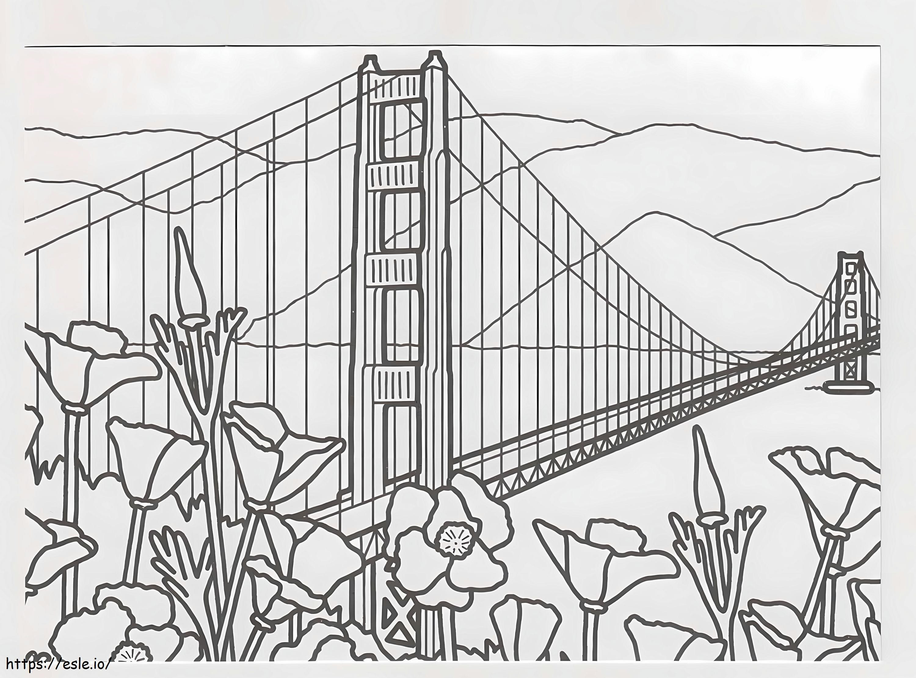 Impressive Bridge coloring page