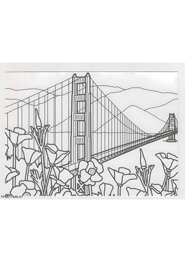 Impressive Bridge coloring page