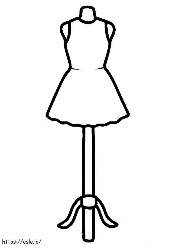 Mannequin Printable coloring page