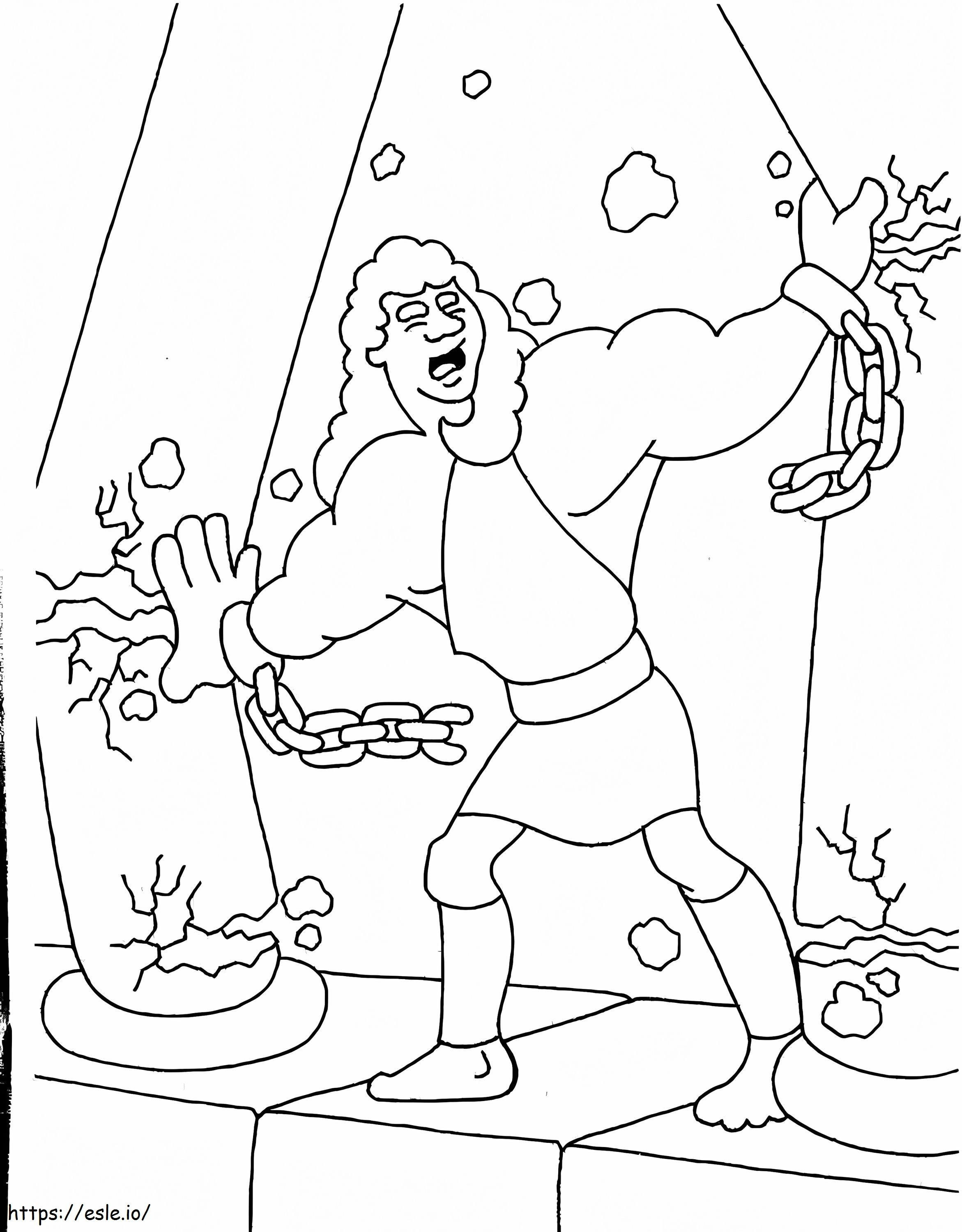Sampson Strength coloring page