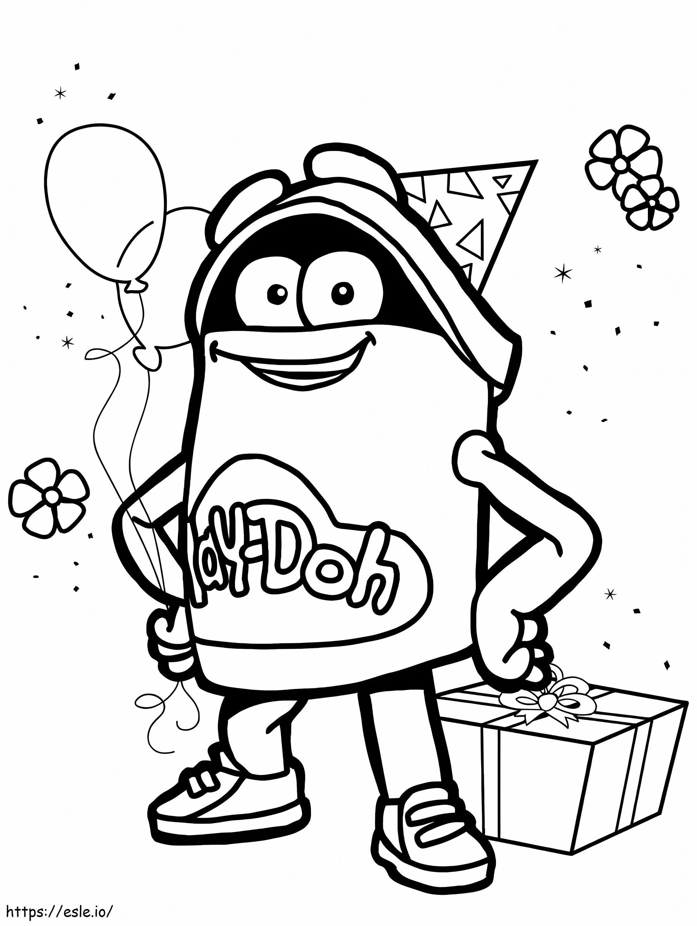 Play Doh 7 coloring page