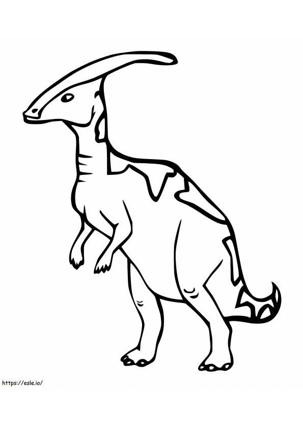 Coloriage Parasaurolophus 2 à imprimer dessin