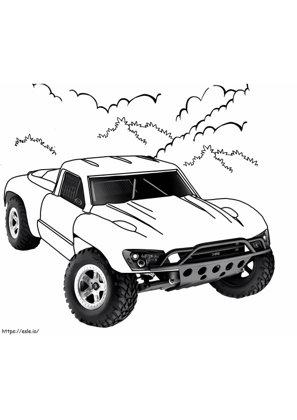 Highway Truck coloring page