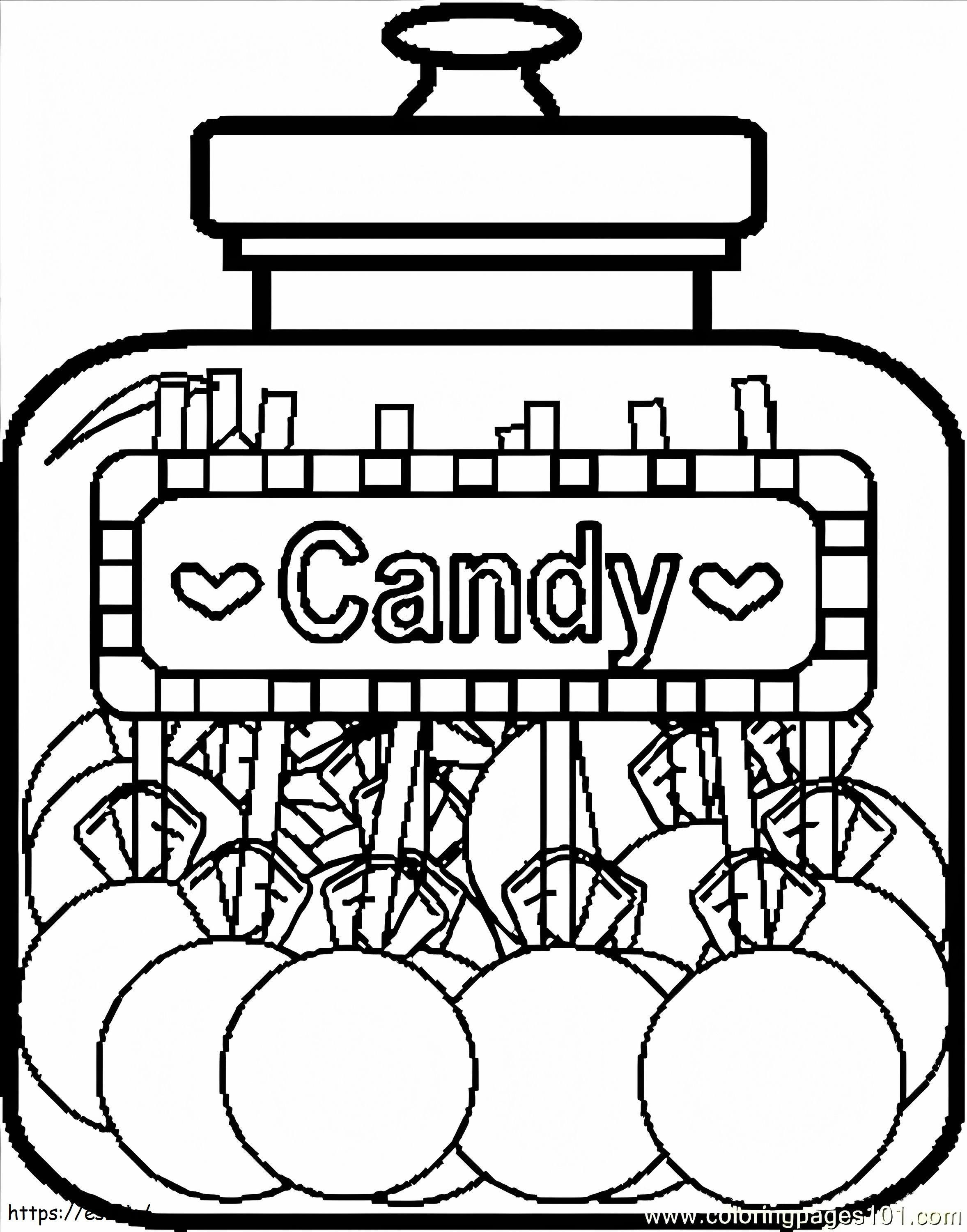 Süßigkeitenglas ausmalbilder