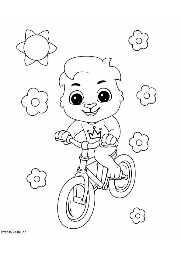 Ciclismo de desenho animado