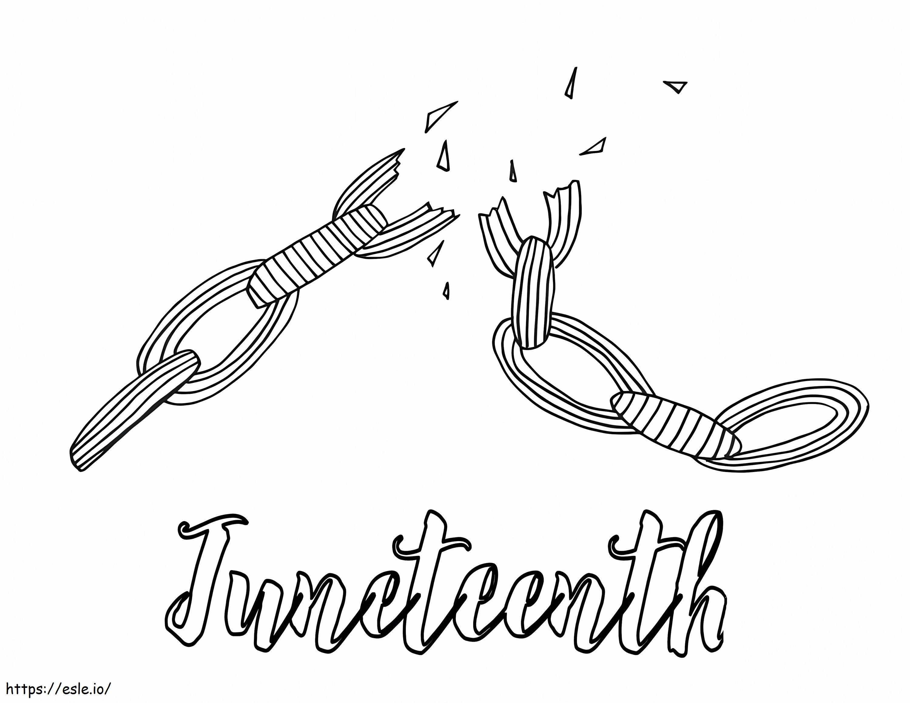 Juneteenth 5 coloring page