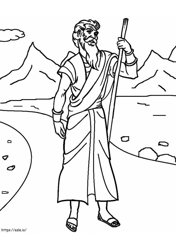 Moses ingyenesen nyomtatható kifestő