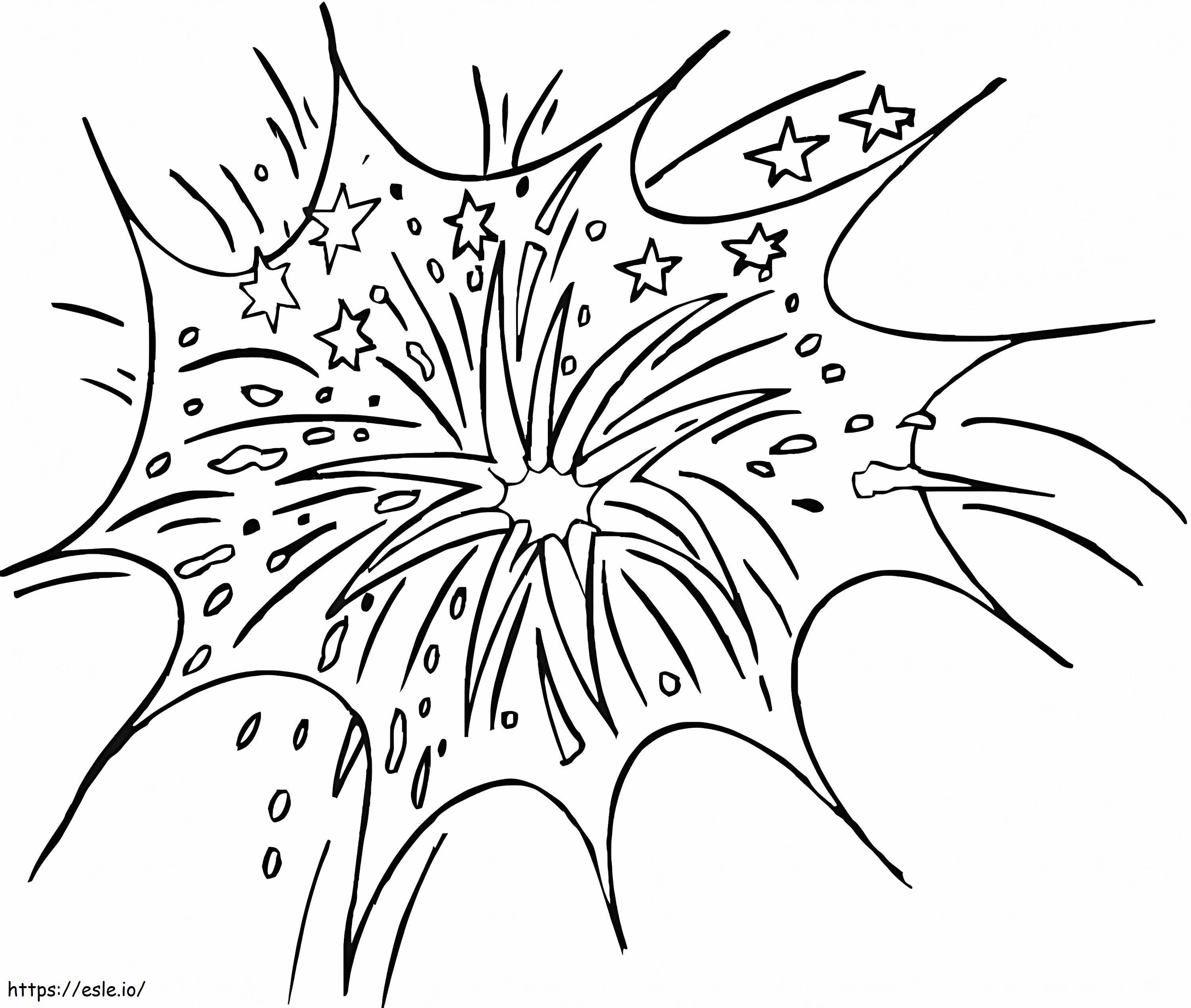 Fireworks 4 coloring page
