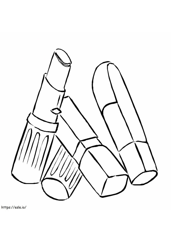 Printable Lipstick coloring page