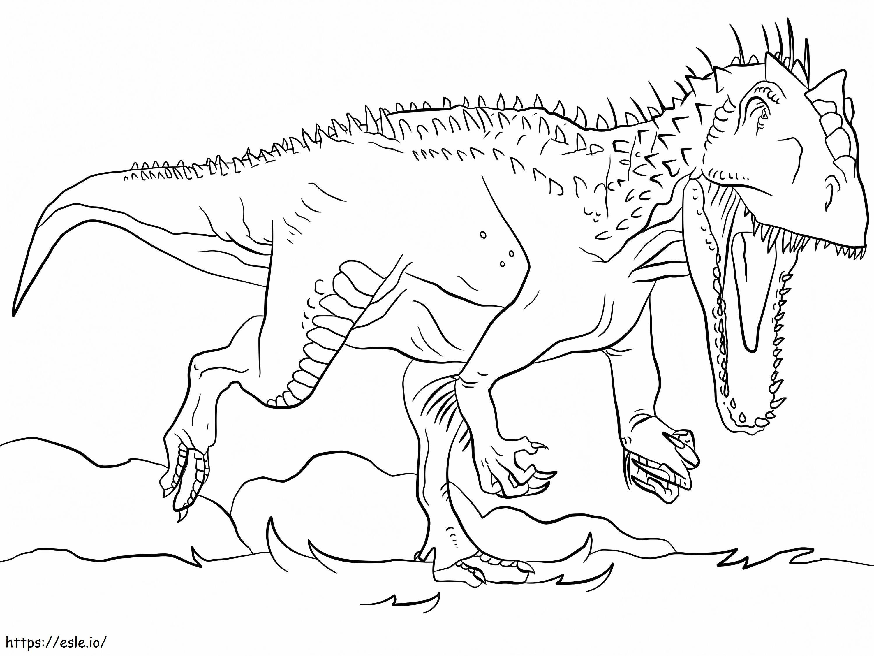Indominus King coloring page