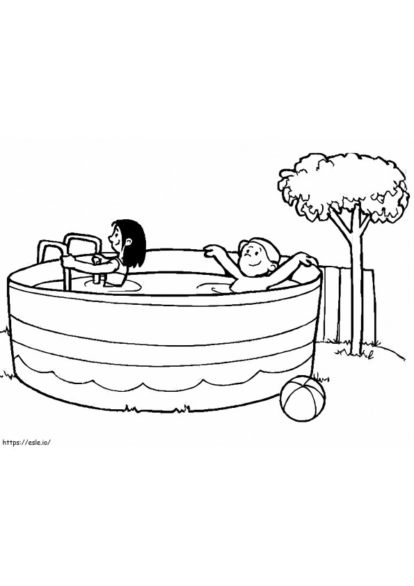 Small Swimming Pool coloring page