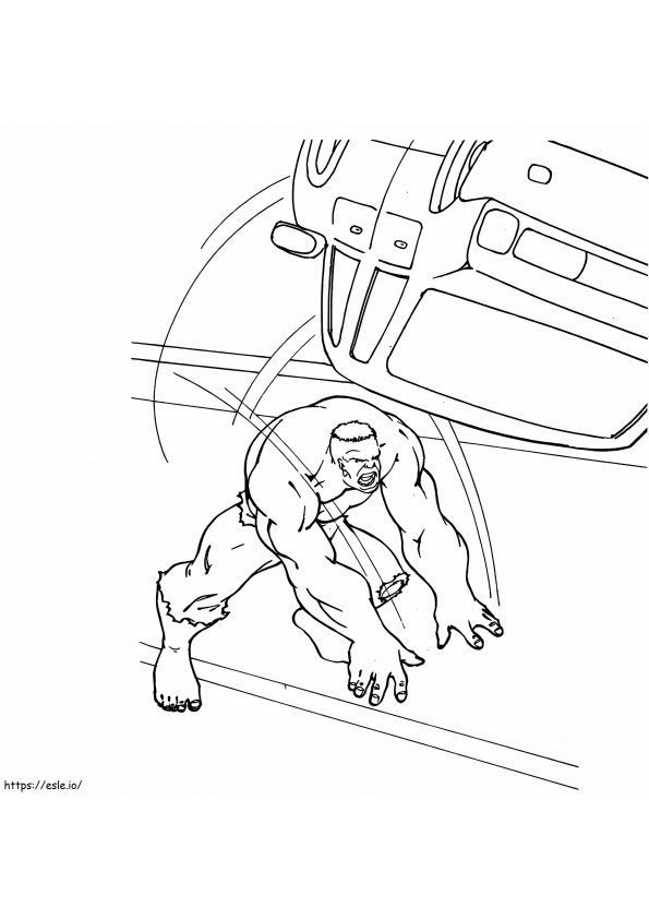 1562292687_Hulk Throwing Car A4 coloring page