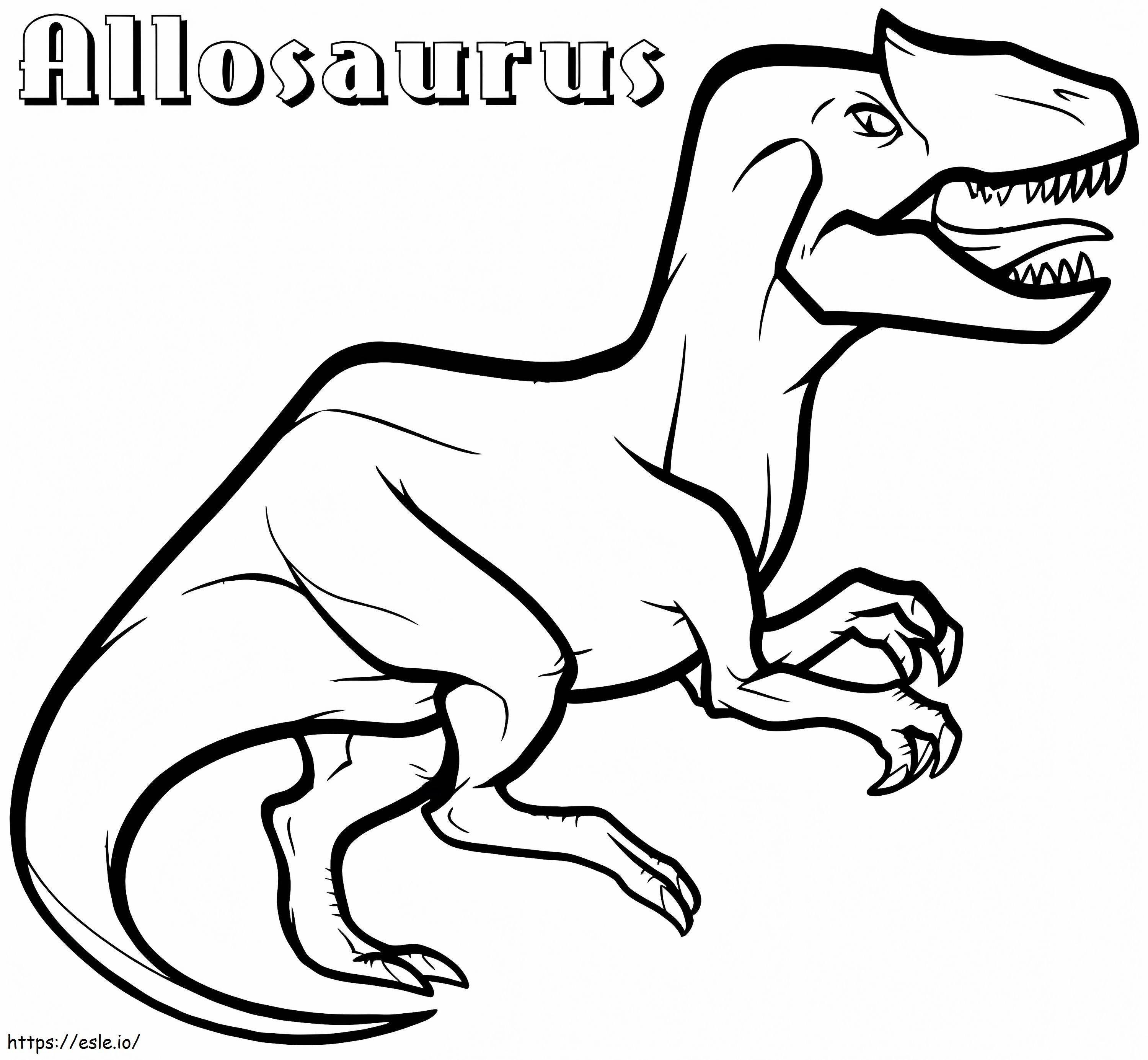 Allosaurus 2 ausmalbilder