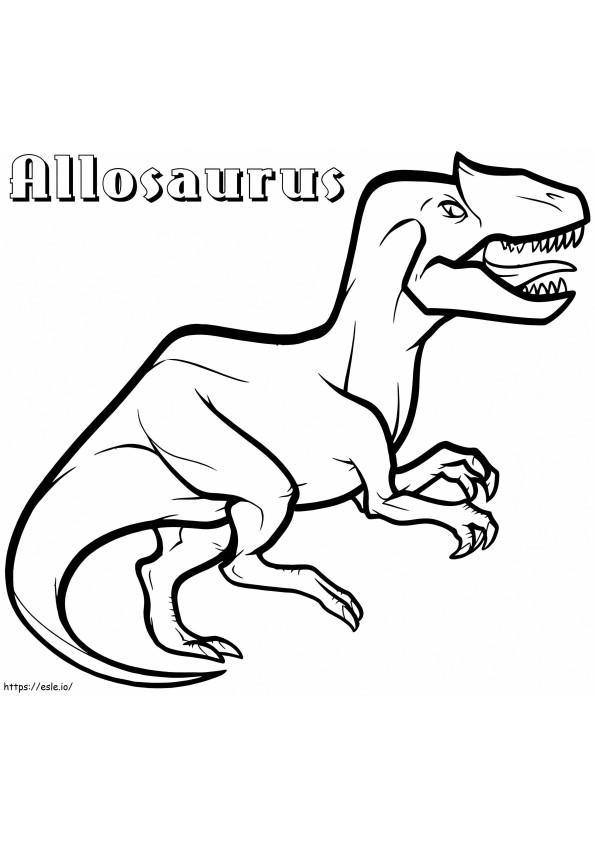 Alosaurio 2 para colorear