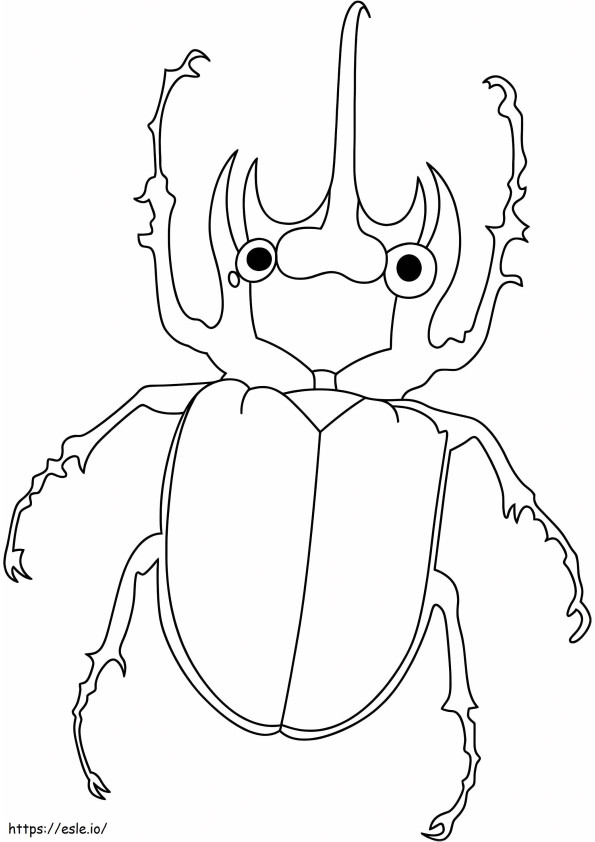 Beetle Pentru a Imprima de colorat