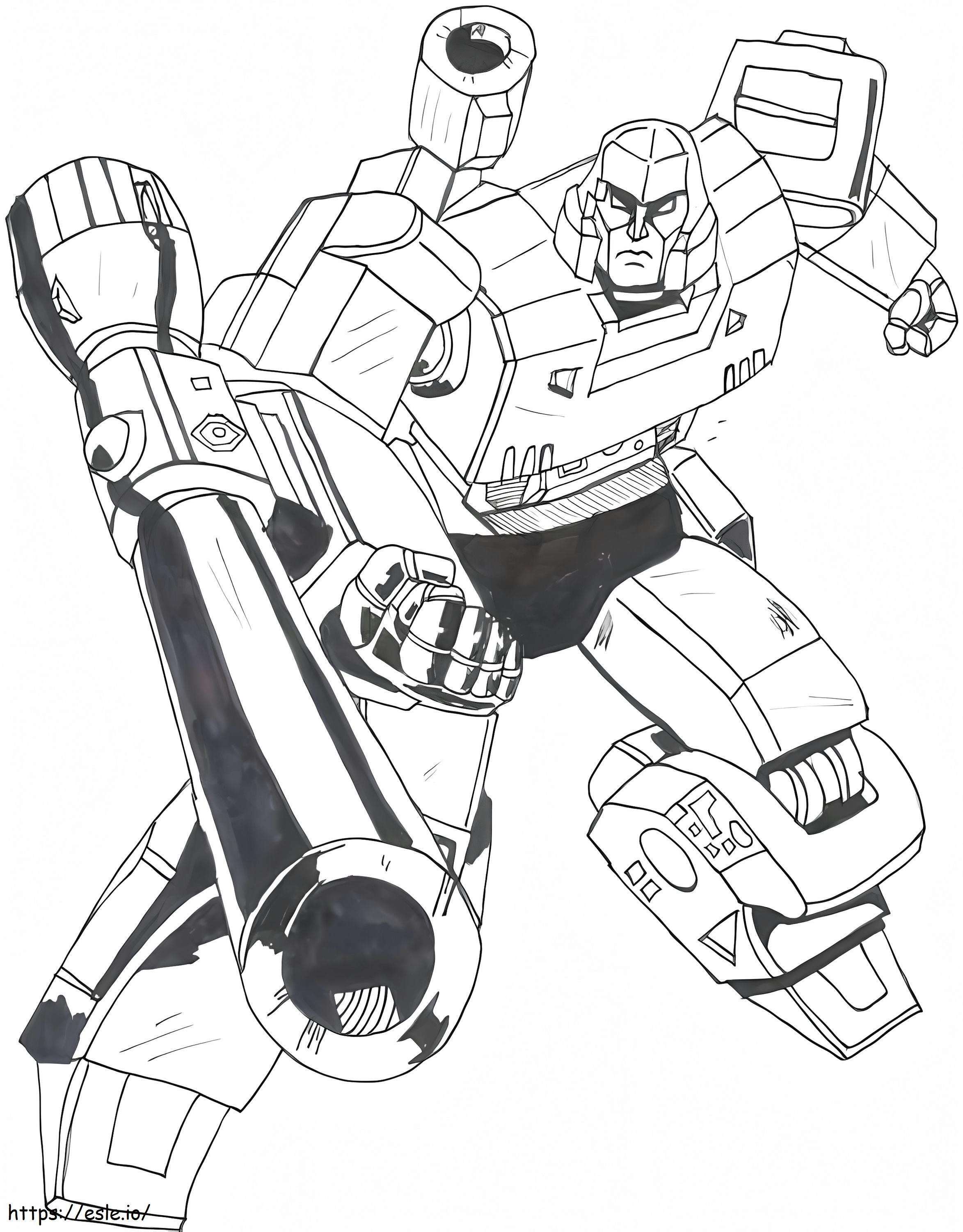 Megatron With Big Cannon coloring page