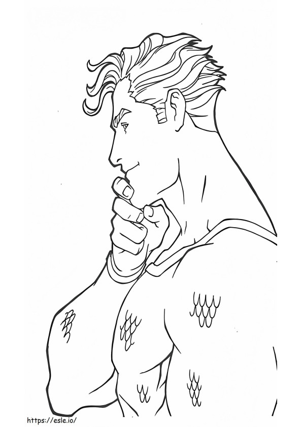 Free Aquaman coloring page