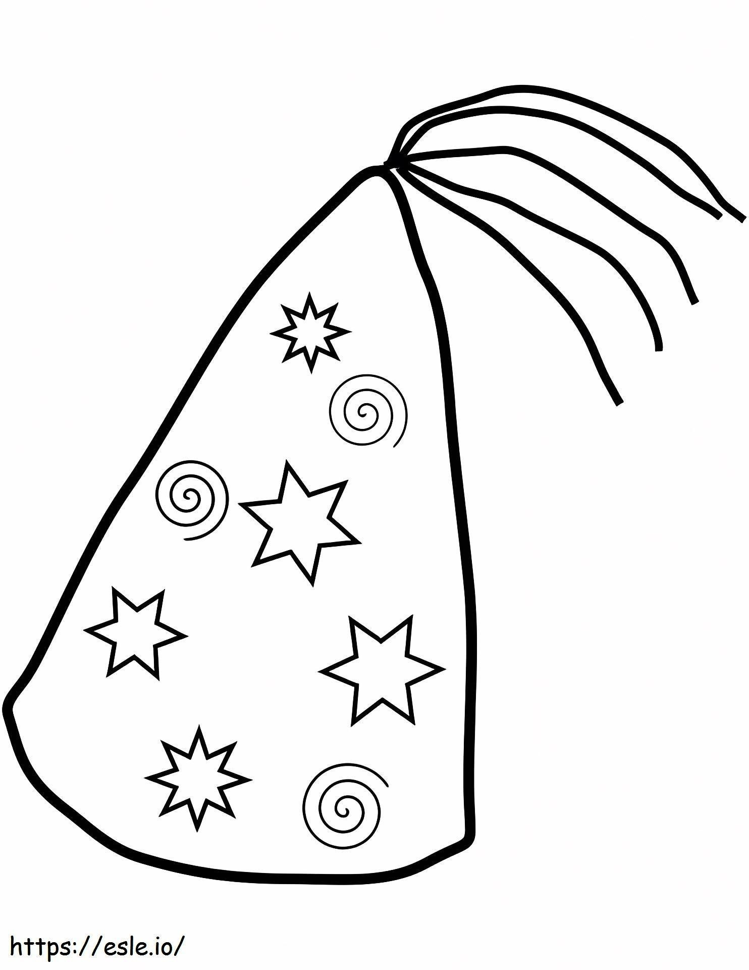 1559614812 A Party Hat A4 coloring page