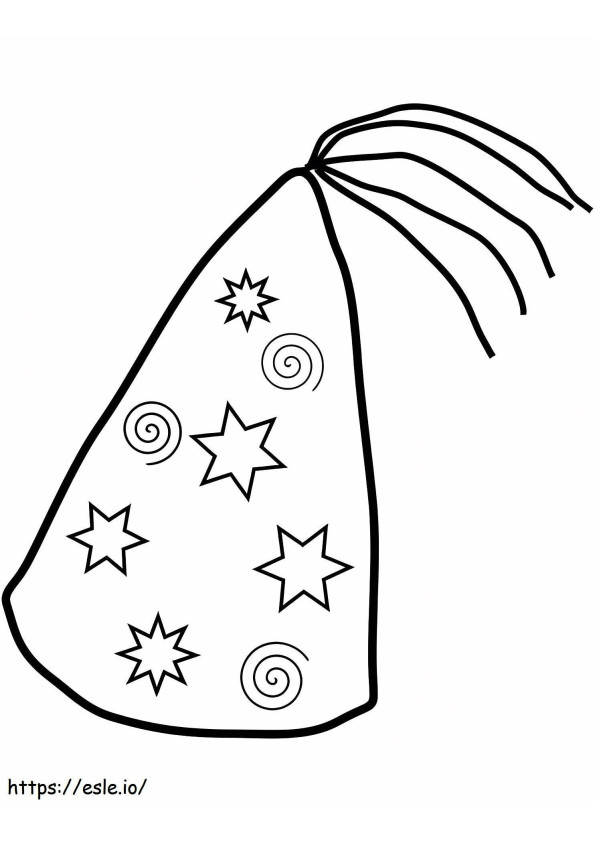 1559614812 A Party Hat A4 coloring page