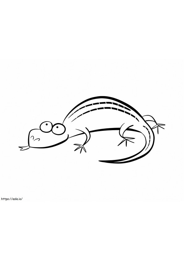 Lizard Drawing coloring page
