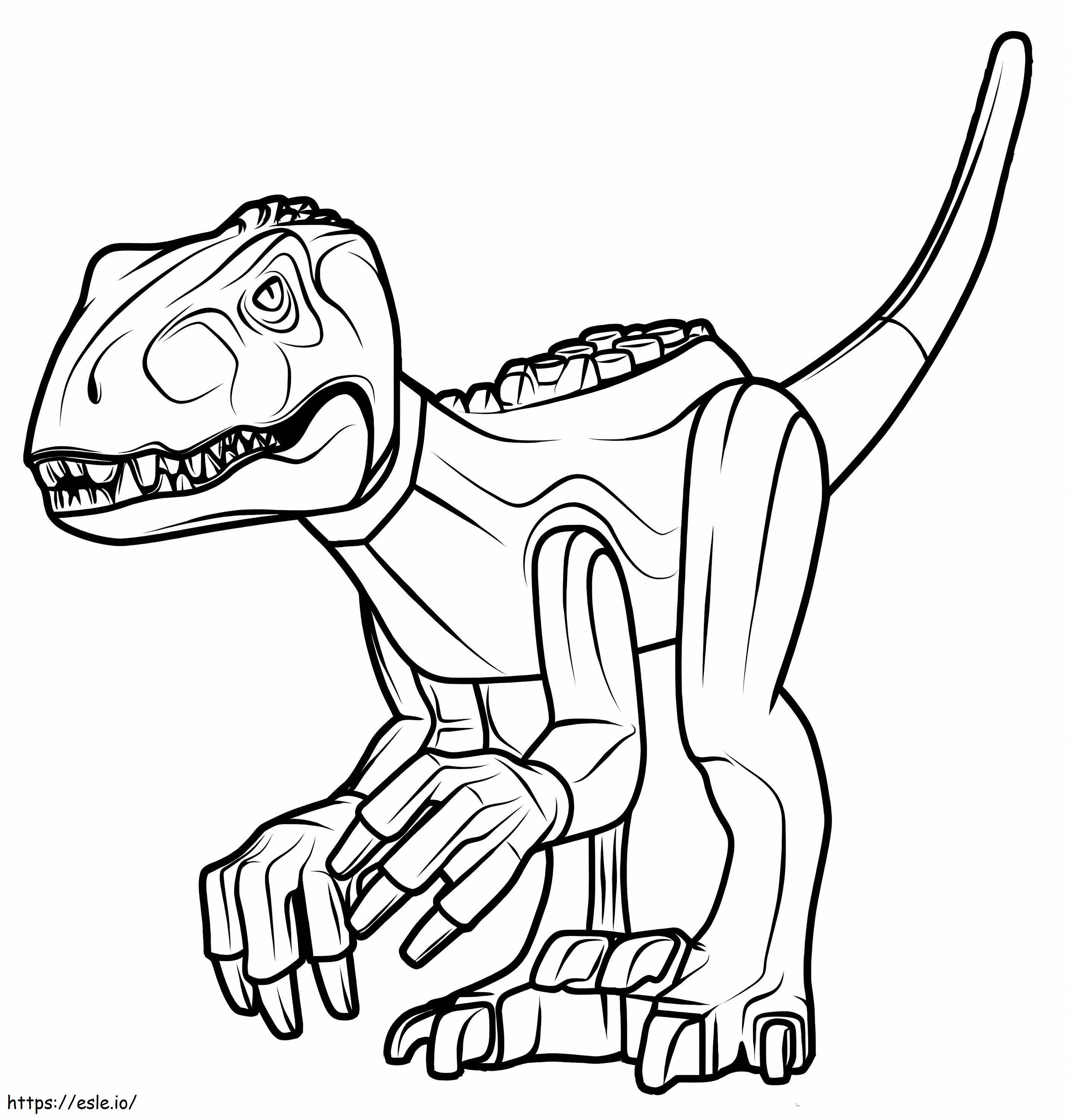 Indoraptor z klocków Lego kolorowanka