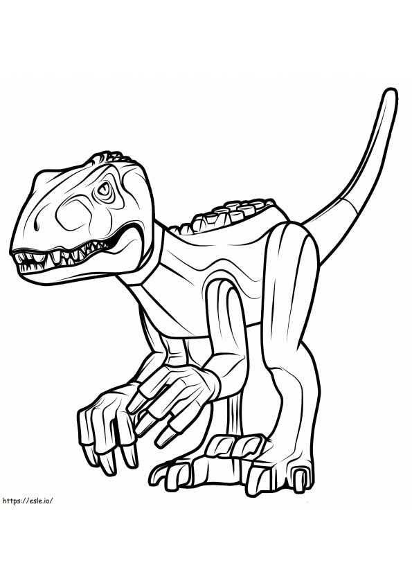 Indoraptor z klocków Lego kolorowanka