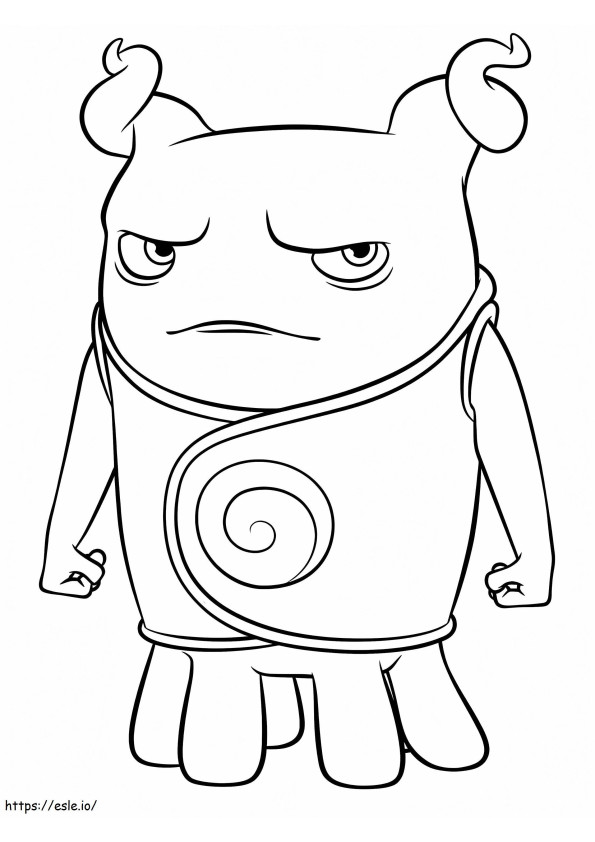 Angry Oh coloring page