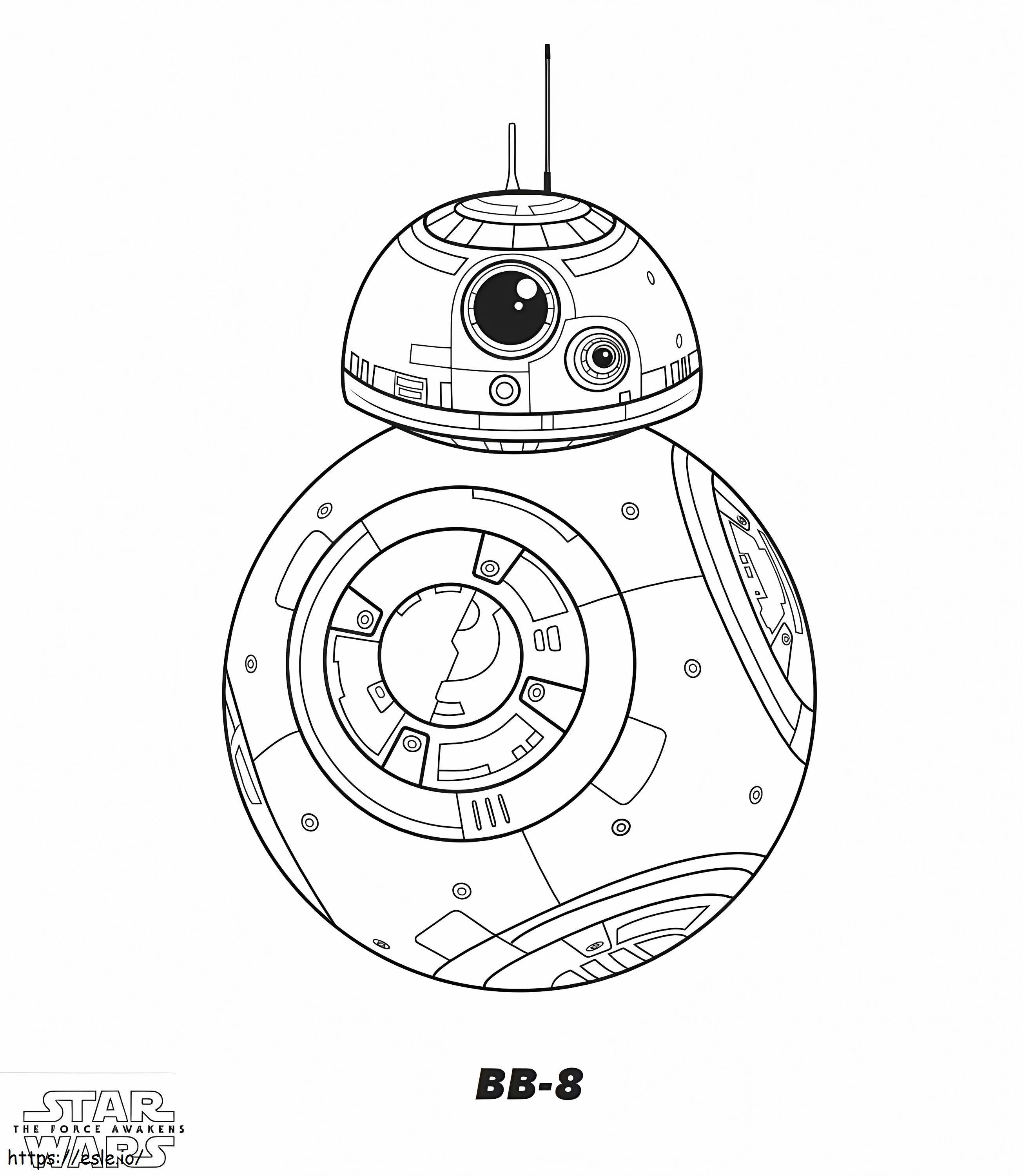 BB 8 Droid coloring page