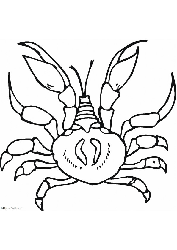 Scary Crab coloring page