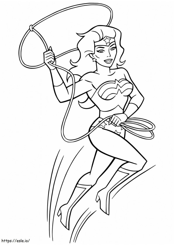 Coloriage Wonder Woman 1 à imprimer dessin