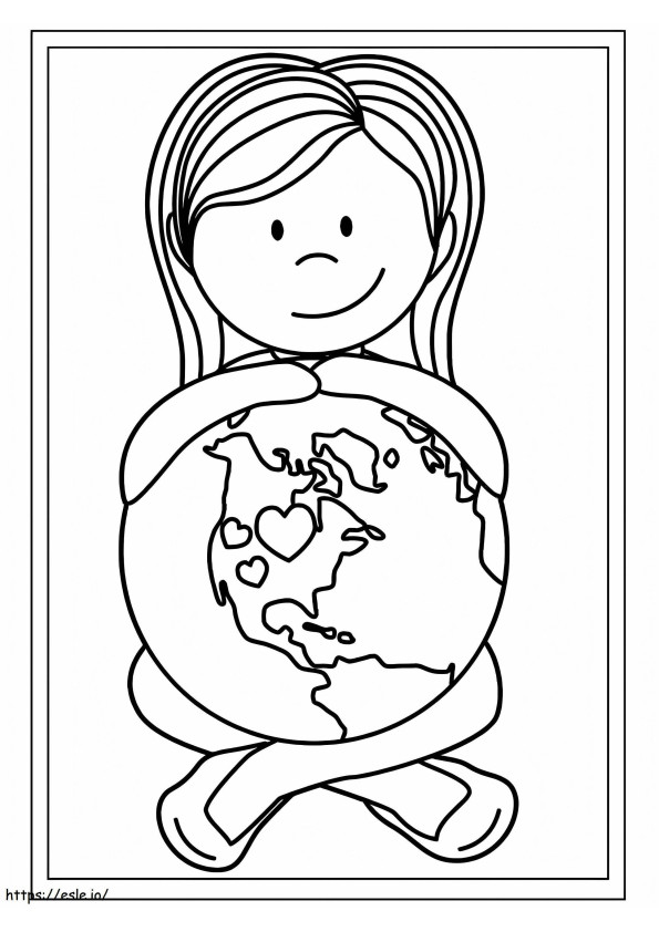 Protect The Earth coloring page