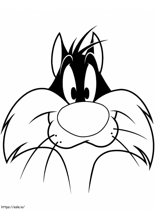 Sylvester-Gesicht ausmalbilder