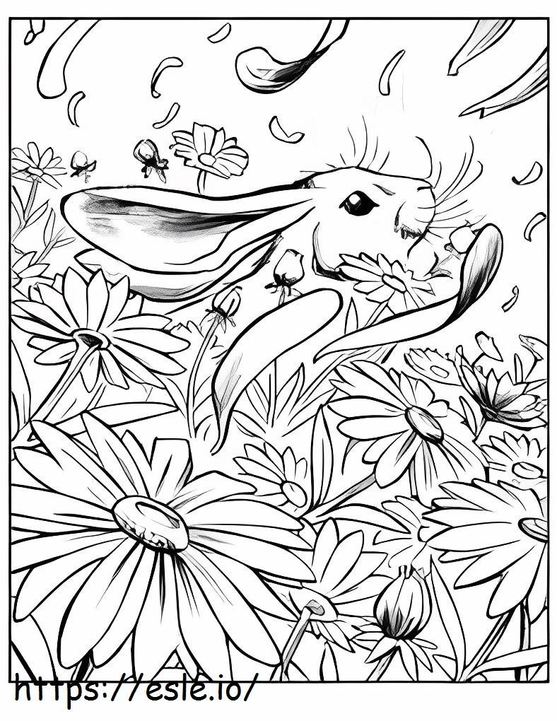 Bunny And Daisy coloring page