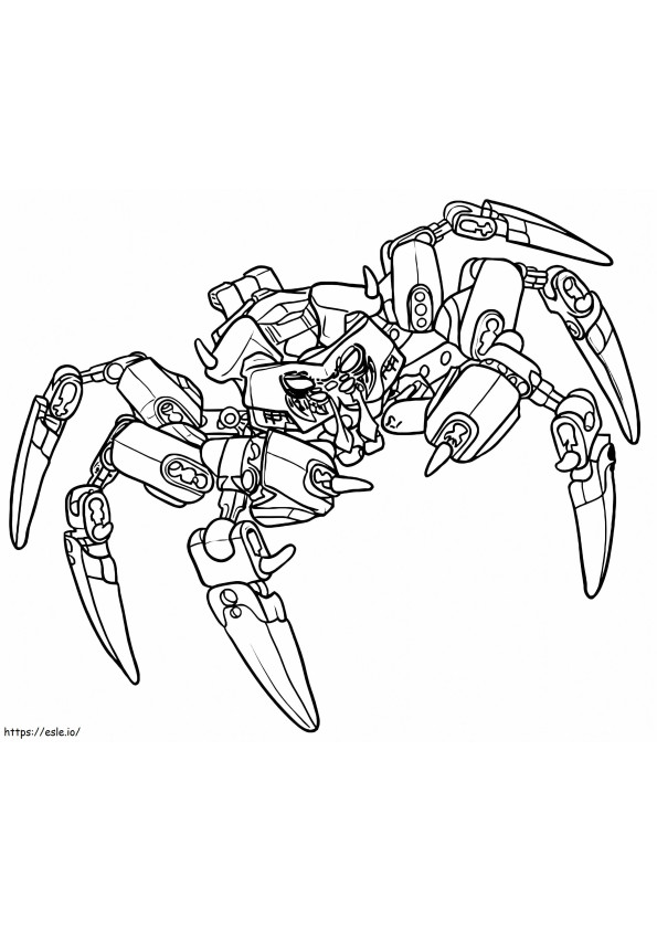 Coloriage Seigneur des Skullspiders Bionicle à imprimer dessin