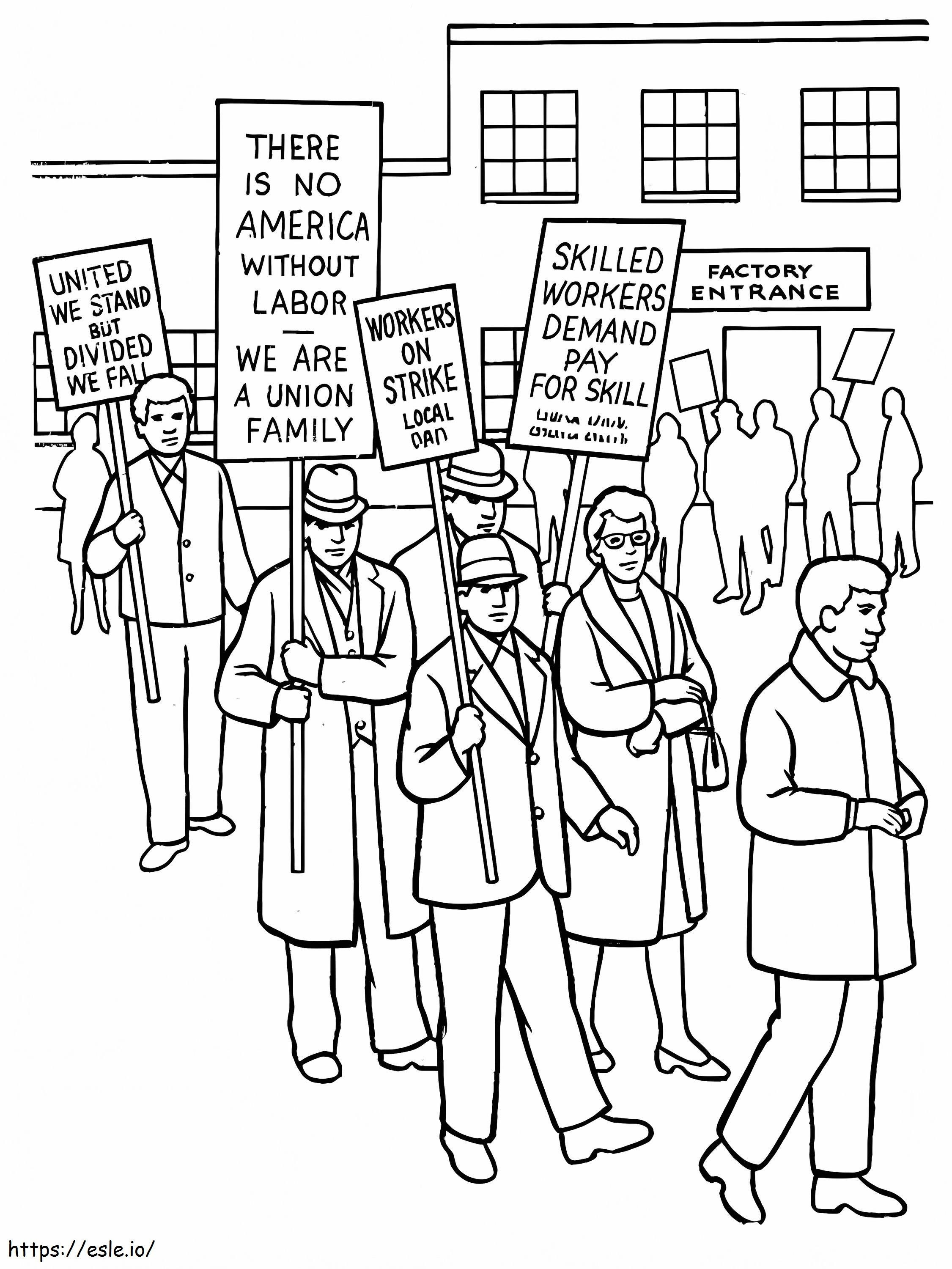 Labor Day 2 coloring page
