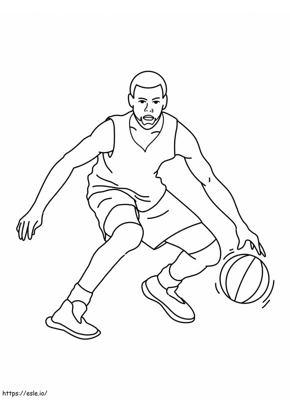 Awesome Stephen Curry coloring page