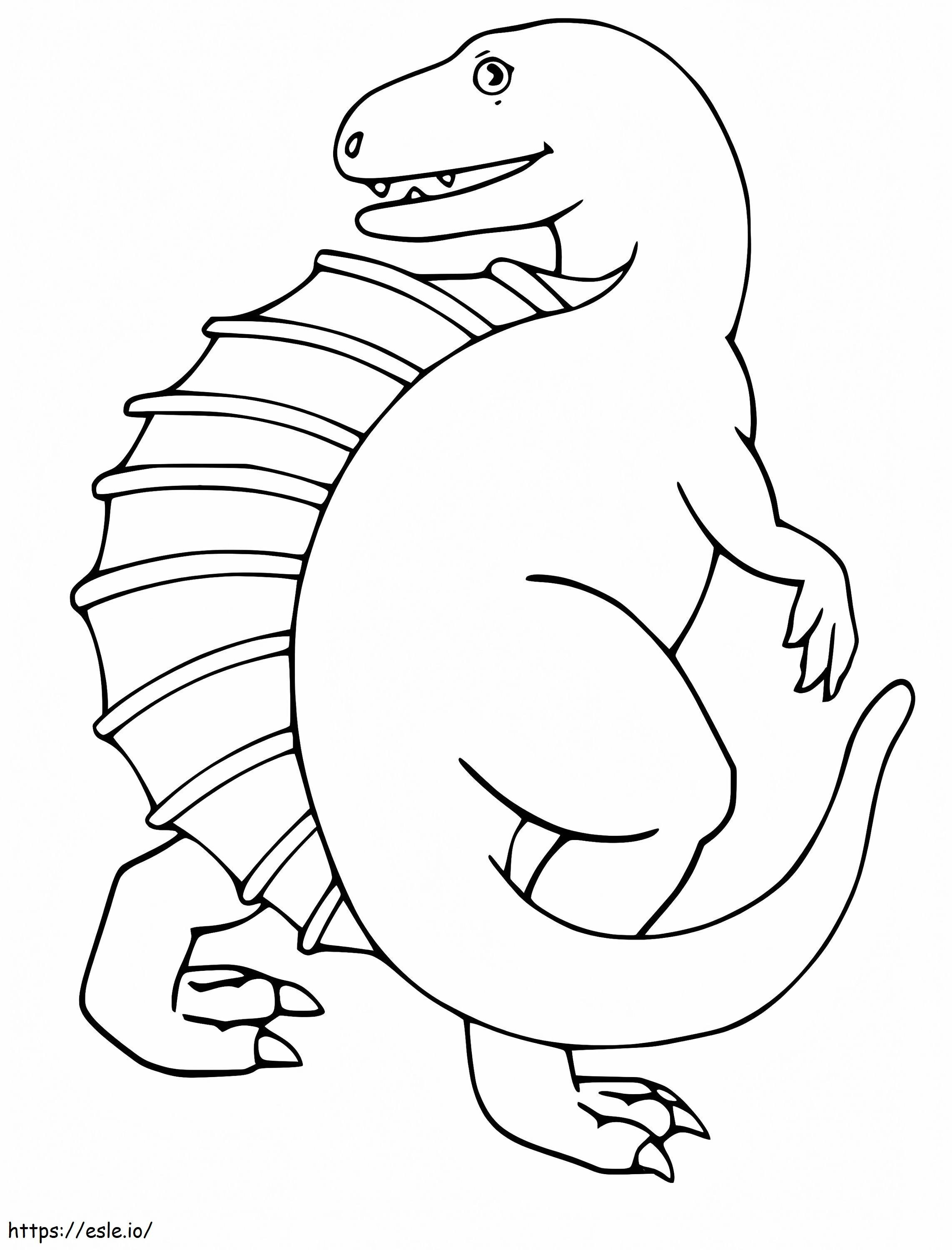 Coloriage Spinosaure mignon à imprimer dessin