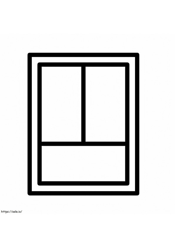 Printable Easy Window coloring page