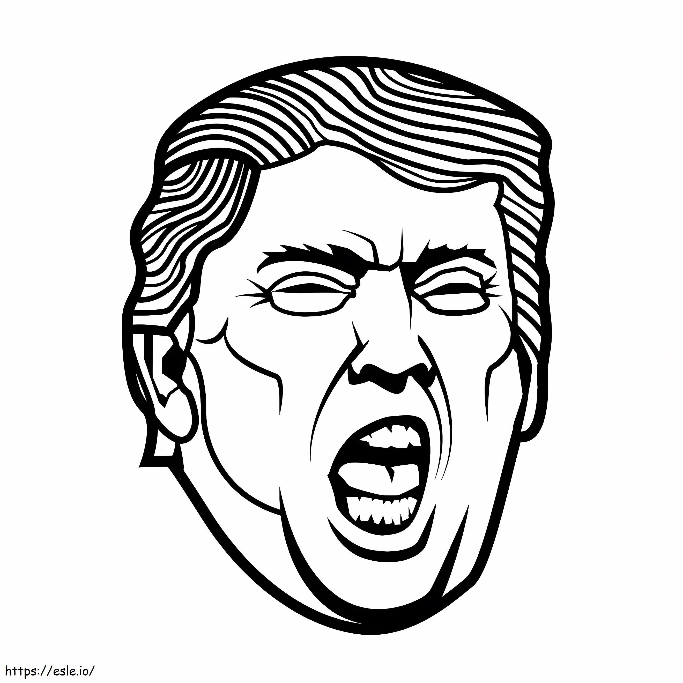 Coloriage 1541145122 Donald Trump Clipart à imprimer dessin