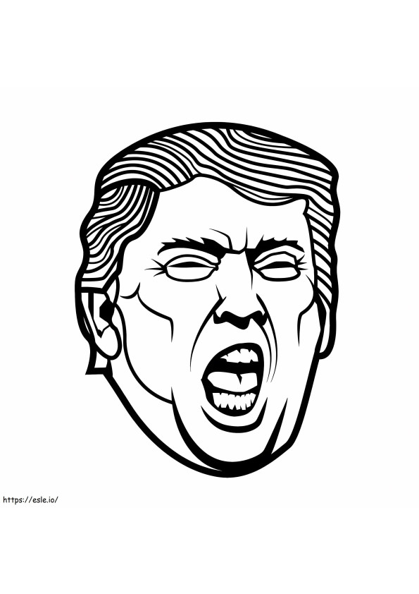 1541145122 Donald Trump Clipart para colorir