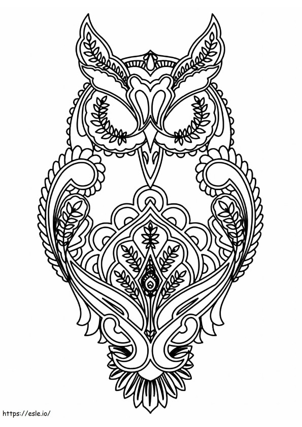 Printable Owl coloring page