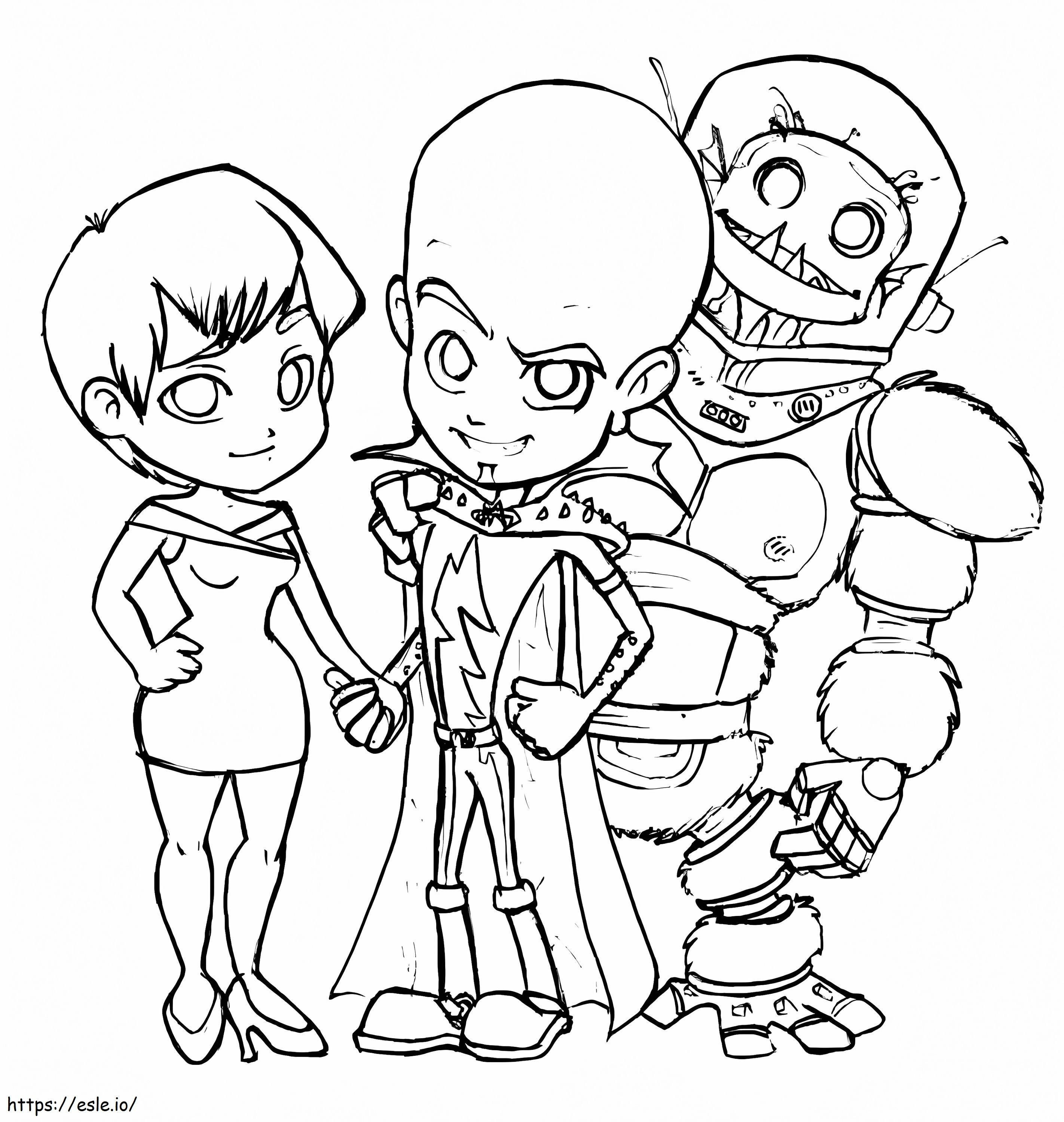 Megamind 4 coloring page