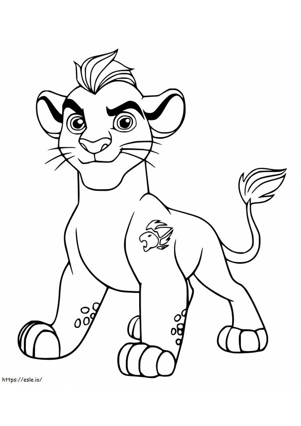 Kion da Guarda do Leão para colorir